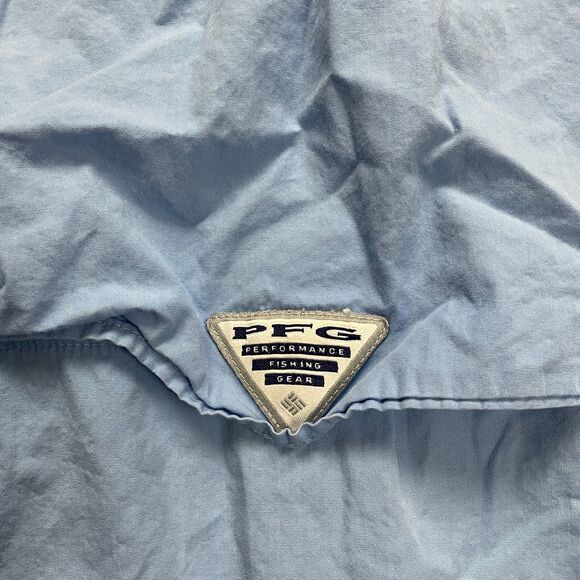 Columbia PFG Shirt Mens XL Blue Button Down Long Sleeve Outdoor Fishing Casual - Picture 11 of 16